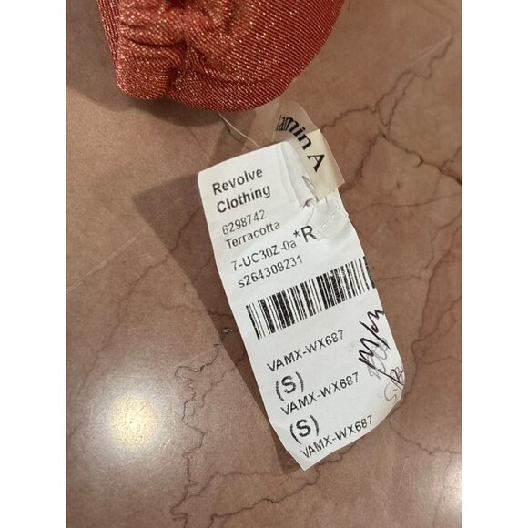 vitamin A Gia Triangle Bikini Top in Terracotta Small New Womens Swimsuit - Picture 8 of 12